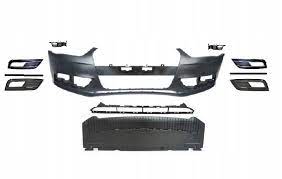 Audi a4 b8 11+lift бампер защита направляющие рамки kmp фото №1