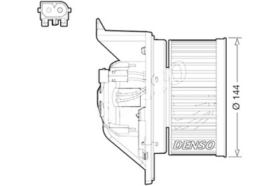 DENSO ВЕНТИЛЯТОР ВЕНТИЛЯТОРА МІНІ R52 R56 R57 R58 CLUBMAN R55 CLUBVAN