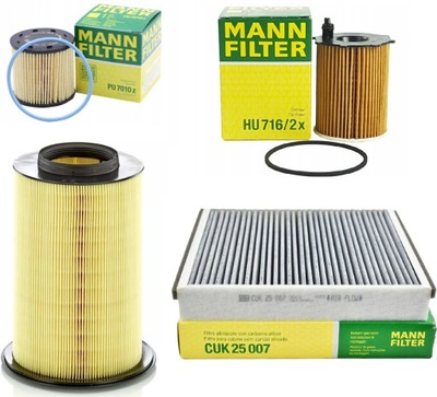 Mann комплект 4 фильтров ford focus iii 1.5 tdci фото №1