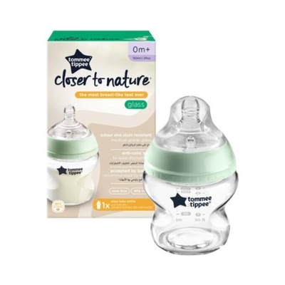 TOMMEE TIPPEE Butelka szklana antykolkowa 150 ml