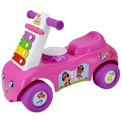 Fisher Price MUZYCZNY JEŹDZIK CHODZIK 2w1 CYMBAŁKI