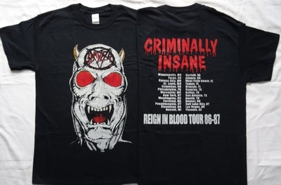 Slayer Criminally Insane Reign in Blood Tour 86-87 Thrash Metal Kerry King