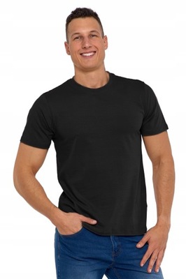 Koszulka czarna t-shirt czarny męski XL Moraj