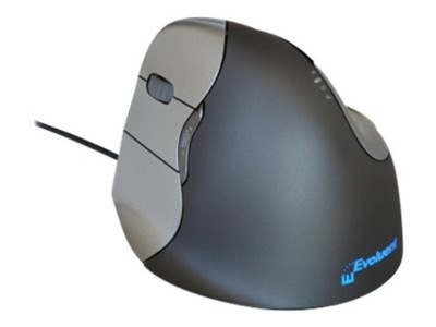 Evoluent VerticalMysz 4 Left - Maus - USB - Grau, Silber