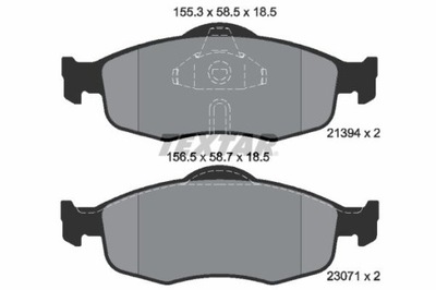 TEXTAR 2139408 КОЛОДКИ ТОРМОЗНЫЕ