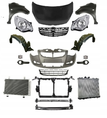 Opel agila h08 2008-2015 kompletny перед капот pas фото №1