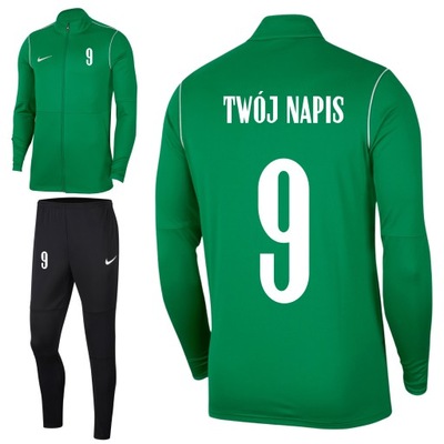 Nike dres komplet piłkarski z NADRUKIEM 122-128 XS strój z napisem junior