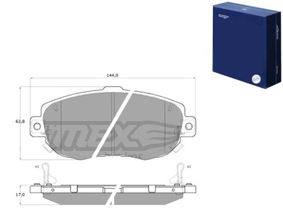 КОЛОДКИ ТОРМОЗНЫЕ LEXUS GS300 93-05 TOMEX BRAKES