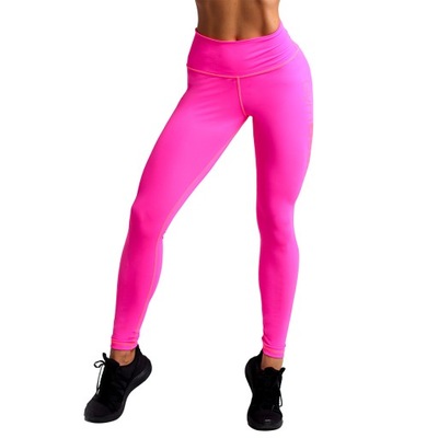 DAMSKIE LEGGINSY SPORTOWE FITNESS PINK GymBeam M