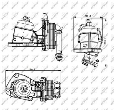 РАДИАТОР МАСЛА NRF 31354