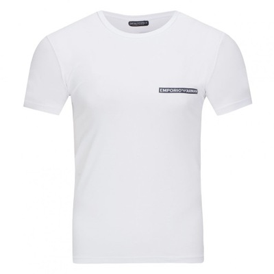 Emporio Armani t-shirt koszulka męska biała crew-neck L