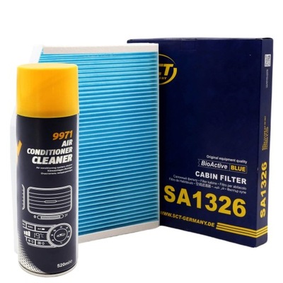 FILTER CABIN SCT SA1326 + PREPARAT FOR AIR CONDITIONER MANNOL 9971 520ML - milautoparts-fr.ukrlive.com