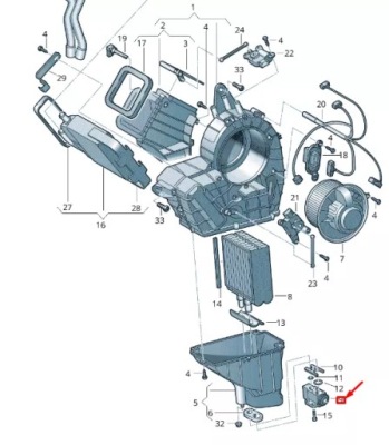 Vw transporter vi t6 air кондиционер expansion клапан 7e0816679 фото №1
