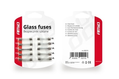 FUSES SZKLANE SET 10 PC. AMIO  