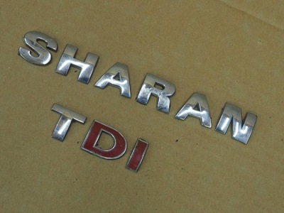 LOGOTIPO INSIGNIA EMBLEMA PARTE TRASERA VW SHARAN I RESTYLING 04-10 TDI  