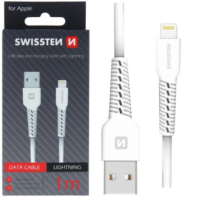 SWISSTEN Kabel do ładowania USB / Lightning 2A 1m