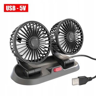 Car fan Cooling car fan Double head USB car fans 