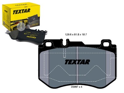 TEXTAR КОМПЛЕКТ КОЛОДОК ШАЛЬМІВНИХ MDB3705 T2373