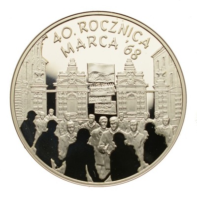 10 zł 2008 - 40. rocznica Marca 1968 - St. L