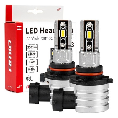 Żarówki samochodowe LED H-mini HB3 9005 AMIO-03334