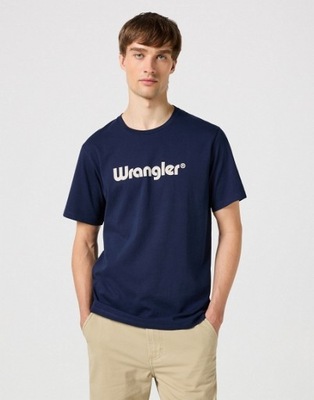 Koszulka Męska Wrangler Logo Tee Navy W112350524 R. 3XL