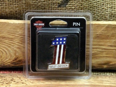 Harley-Davidson 1 Blacha Znaczek Wpinka Flaga