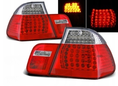 ФОНАРИ DIODOWE DO BMW E46 СЕДАН OD 2001 DO 2005 RED WHITE LED (СВЕТОДИОД )