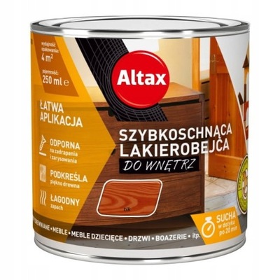 Lakierobejca szybkoschnąca do wnętrz Altax tik 0,2