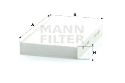 MANN-FILTER FILTRAS KABINOS NISSAN JUKE PULSAR SENTRA VII TIIDA RENAULT 