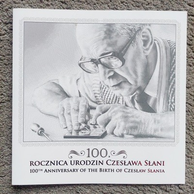 Folder 100 rocznica urodzin Czesława Słanii