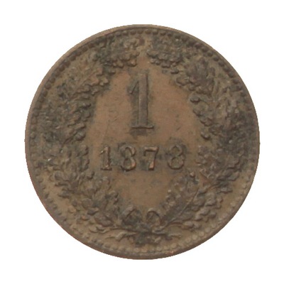 [M12809] Austria 1 krajcar 1878