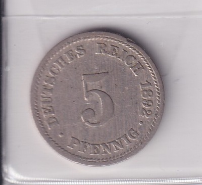 5 Pfennig 1892 D