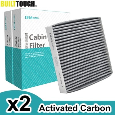 2 PCS. CAR POLLEN CABIN FILTER ACTIVATED CARBON FOR TOYOTA YARIS RAV4 CA~24591  