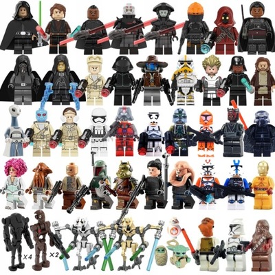 ZESTAW FIGURKI STAR WARS 28 SZTUK KLOCKI AKCESORIA