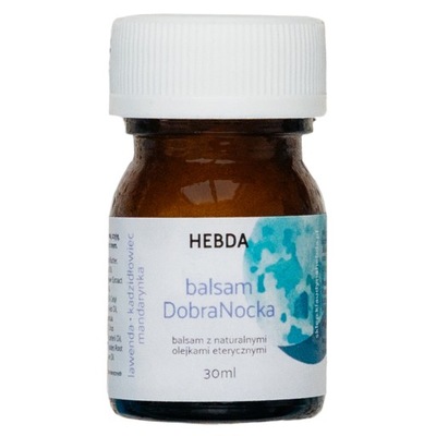 Balsam DobraNocka Do Nacierania Z Olejkami Eterycznymi dla dzieci Hebda