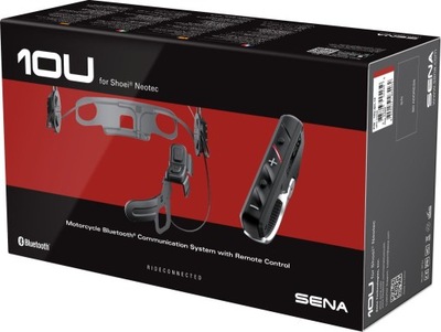 SENA 10U INTERKOM MOTOCYKLOW 10U-SH-12 RADIO FM CONTROL REMOTO DO CASCO SHOEI NEOTEC  