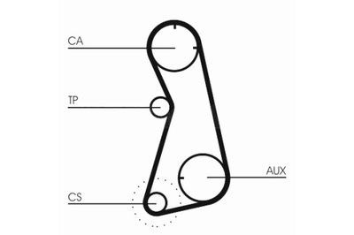 CONTINENTAL CTAM РЕМЕНЬ ГРМ AUDI 100 C4 80 B3 80 B4 A6 C4 КУПЕ