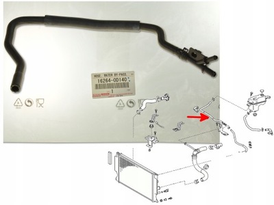 Toyota avensis t27 09-15 1.8i шланг радиатора фото №1