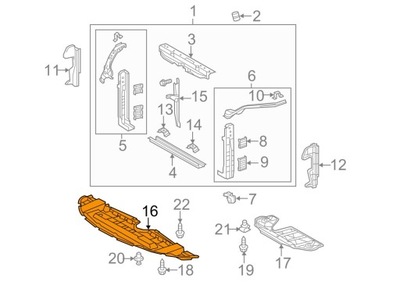 PROTECCIÓN PARA MOTOR TOYOTA SIENNA 2018- 5144108060  