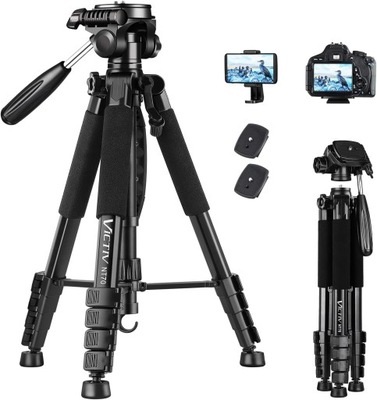 STATYW TRIPOD DO APARATU I SMARTFONA STABILNY 185 NT70