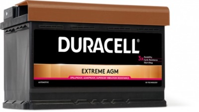 Акумулятор duracell 12v 70ah 760a agm de70 extreme фото №1