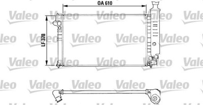 VALEO 810919 CHLODNICA, SISTEMA DE REFRIGERACIÓN DEL MOTOR  