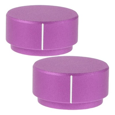 2 SZT. POKRĘTŁA POTENCJOMETRU DO GITARY, ALUMINIOWE, FIOLETOWE, METALOWE