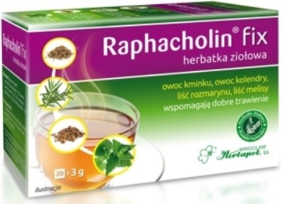 Herbapol Raphacholin fix herbatka trawienie 20sasz