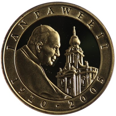 Moneta 10 zł - Jan Paweł II - Plater - 2005 rok