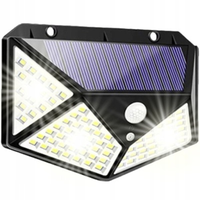 LAMPA SOLARNA Z CZUJNIKIEM RUCHU LAMPY ULICZNE LED