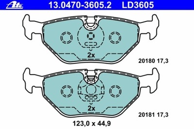 TRINKELĖS HAMULC. BMW 3 E36 91-99 GAL. 