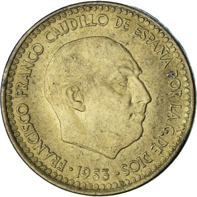 Hiszpania, 1 Peseta, 1953