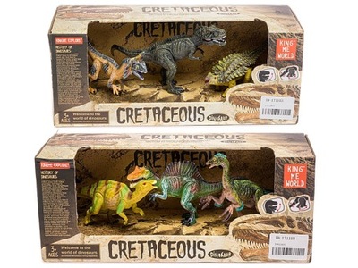 Dinozaury zestaw 3 dinozaurów; 25x10x9cm