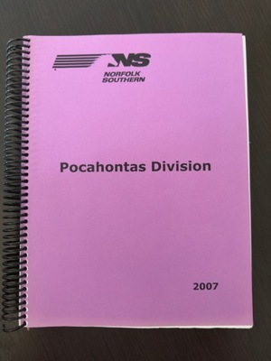 NS Pocahontas Division Timetable 2007